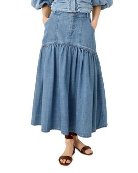 Marie Oliver Marie Oliver Sophie Cotton A Line Midi Skirt
