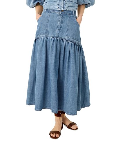 Marie Oliver Marie Oliver Sophie Cotton A Line Midi Skirt