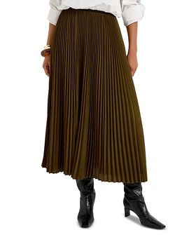 Marie Oliver Marie Oliver Wesley Pleated A Line Skirt