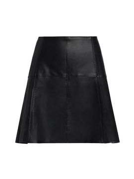 Marie Oliver Women's Crawford Faux-Leather Miniskirt