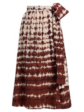 Marie Oliver Women's Estine Tie-Dye Wrap Midi-Skirt