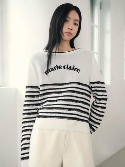 marieclaire Block Stripe Knitwear (MAECKN05MIV)
