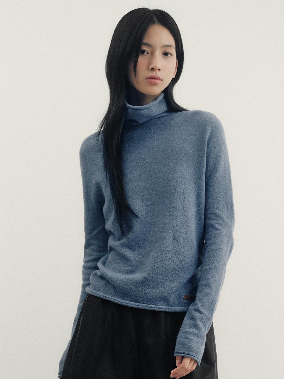 marieclaire Cashmere Whole Garment Turtleneck Knitwear (MAEDKN