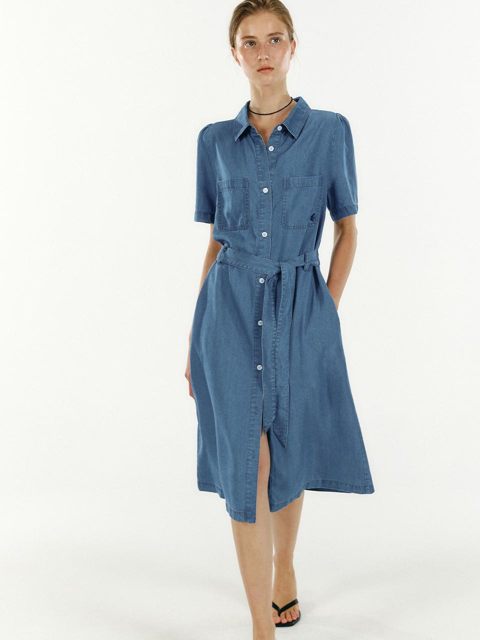 marieclaire Denim Belt Dress (MAFBOP20MLB)