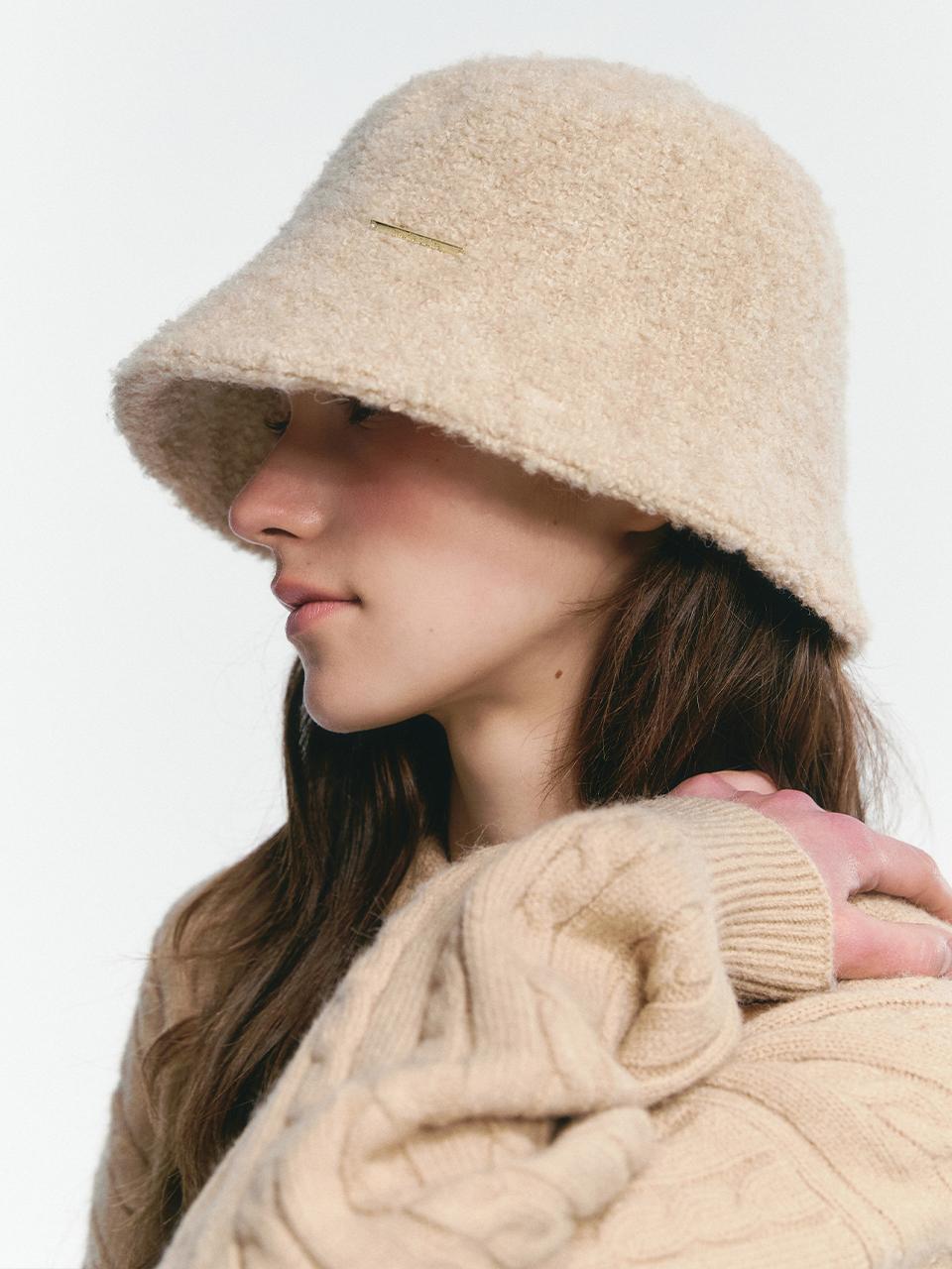 marieclaire Marie Logo Wool Bucket Hat (MAEDHT10MBE)