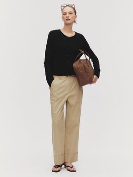 marieclaire Straight Curve-up Trousers (MAFASL07MBE)
