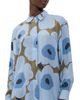 Marimekko Marimekko Jarki Unikko Button Down Shirt Light Blue/Olive Green - 1