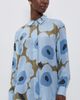 Marimekko Marimekko Jarki Unikko Button Down Shirt Light Blue/Olive Green - 2