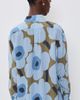 Marimekko Marimekko Jarki Unikko Button Down Shirt Light Blue/Olive Green - 3