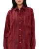 Marimekko Marimekko Jokapoika Kioski Button Down Shirt Wine Red/Red - 1