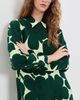 Marimekko Marimekko Jrki Unikko Button Down Shirt Dark Green/Light Yellow - 2