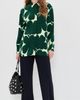 Marimekko Marimekko Jrki Unikko Button Down Shirt Dark Green/Light Yellow - 5