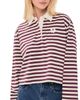Marimekko Marimekko Kipin Tasaraita Unikko Kioski Polo Shirt Wine Red/Light Yellow - 1