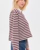 Marimekko Marimekko Kipin Tasaraita Unikko Kioski Polo Shirt Wine Red/Light Yellow - 4