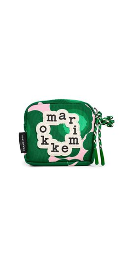 Marimekko Marimekko Niekka Mini Unikko Pouch dark green, pink, green One