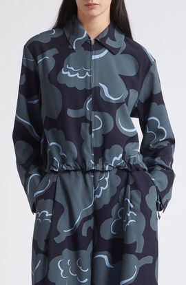 Marimekko Marimekko Pulssi Kuksta Kukan Cropped Zip Shirt