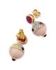 Marina B Marina B 18K White & Yellow Gold Angel Skin Coral, Tourmaline, Rubellite, and Diamond Drop Earrings - 5