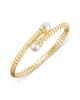 Marina B Marina B 18K Yellow Gold Lina Cultured Freshwater Pearl & Diamond Flex Bypass Bracelet - 1