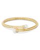 Marina B Marina B 18K Yellow Gold Lina Cultured Freshwater Pearl & Diamond Flex Bypass Bracelet - 2