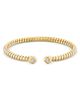 Marina B Marina B 18K Yellow Gold Lina Diamond Bangle Flex Cuff Bracelet, 0.26 tcw - 1