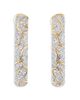 Marina B Marina B 18K Yellow Gold Ondine Diamond Pave Petite Hoop Earrings - 1
