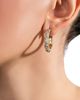 Marina B Marina B 18K Yellow Gold Ondine Diamond Pave Petite Hoop Earrings - 2