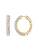 Marina B Marina B 18K Yellow Gold Ondine Diamond Pave Petite Hoop Earrings - 4