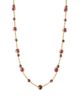 Marina B Marina B 18K Yellow Gold Pink Russian Quartz Cardan Necklace, 24 - 1