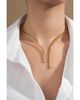 Marina B Marina B 18K Yellow Gold Trisolina Diamond Pave Necklace, 6.5 - 6