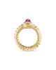 Marina B Marina B 18K Yellow Gold Trisolina Precious Gemstone & Diamond Halo Ring - 2
