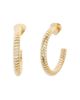 Marina B Marina B 18K Yellow Gold Trisolina Segmented Large Hoop Earrings - 1