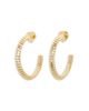 Marina B Marina B 18K Yellow Gold Trisolina Segmented Large Hoop Earrings - 3