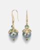 Marina B Marina B 18kt gold drop earrings with gemstones - 4