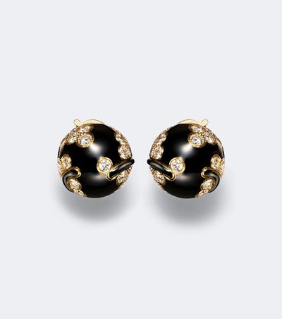 Marina B Marina B Ecume 18kt gold earrings with diamonds
