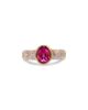 Marina B Marina B Ondine Solitaire Rubellite & Diamond Ring in 18K Yellow Gold - 1