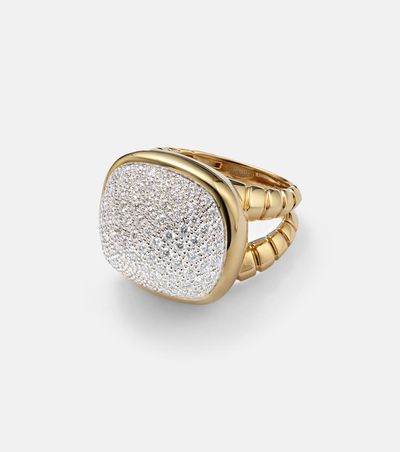 Marina B Marina B Tigella 18kt gold ring with diamonds