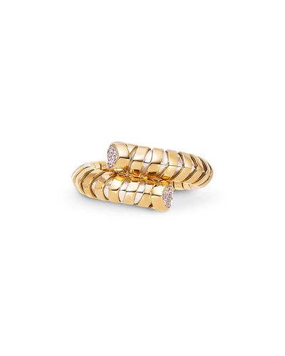 Marina B Marina B Titanium & 18K Yellow Gold Diamond Bypass Ring