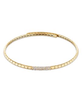 Marina B Marina B Titanium & 18K Yellow Gold Ondine Diamond Pave Choker Necklace, 14.47