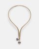 Marina B Marina B Trisolina 18kt gold necklace with blue chalcedony and diamonds - 1