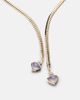 Marina B Marina B Trisolina 18kt gold necklace with blue chalcedony and diamonds - 4