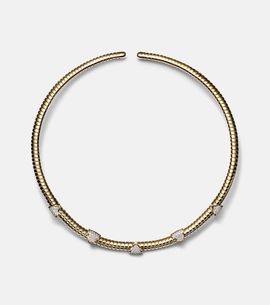 Marina B Marina B Trisolina 18kt gold necklace with diamonds
