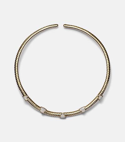 Marina B Marina B Trisolina 18kt gold necklace with diamonds