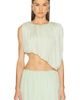 Marina Moscone Marina Moscone Asymmetric Gathered Draped Top - 1