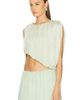 Marina Moscone Marina Moscone Asymmetric Gathered Draped Top - 3