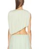Marina Moscone Marina Moscone Asymmetric Gathered Draped Top - 4