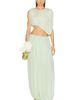 Marina Moscone Marina Moscone Asymmetric Gathered Draped Top - 5