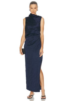 Marina Moscone Marina Moscone Draped Dress