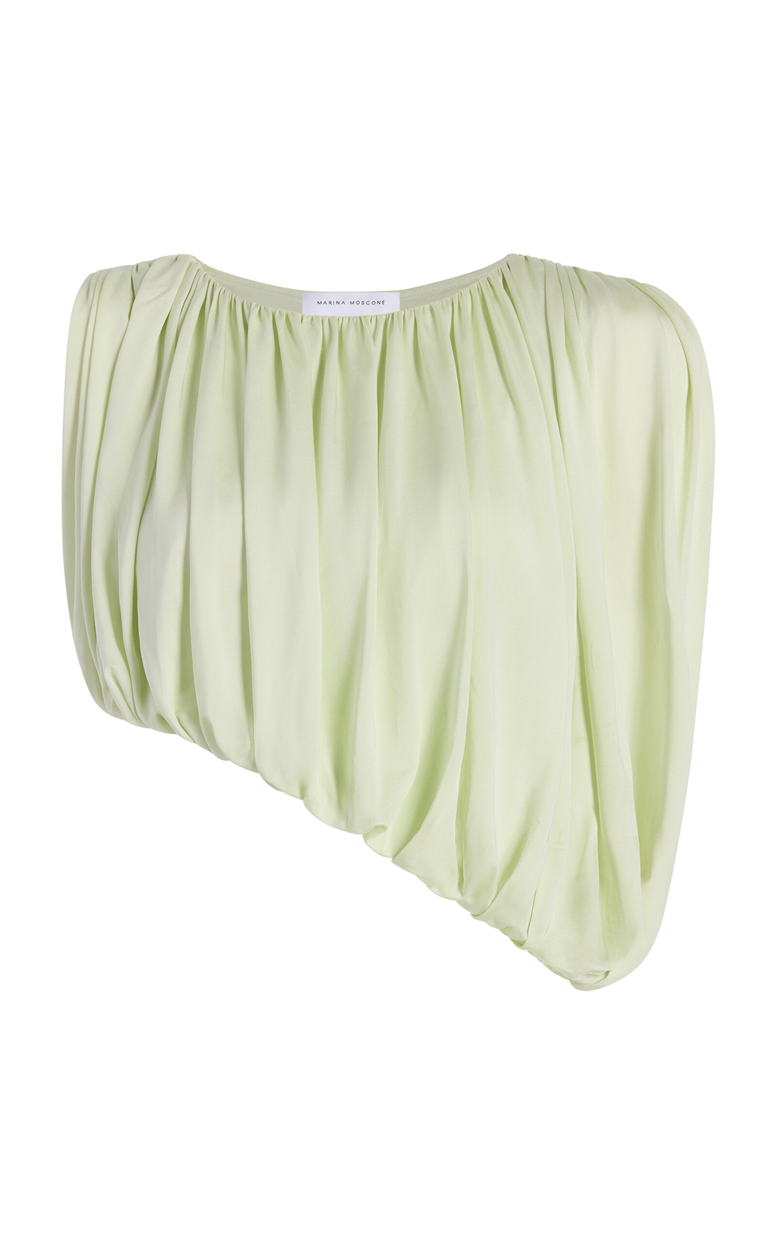 Marina Moscone Marina Moscone Gathered Draped Top