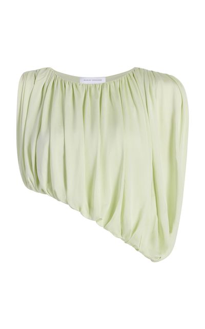 Marina Moscone Marina Moscone Gathered Draped Top