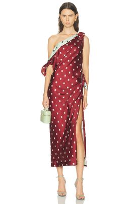 Marina Moscone Marina Moscone Tabard Tie Dress